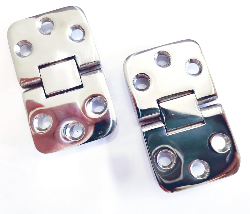 NRC&XRC Marine 316 Stainless Steel Boat Hinge Self-Supporting Folding Table Hinges Home Flap Tables Furniture Hardware Folding Table Hardware (2pcs) 2PCS