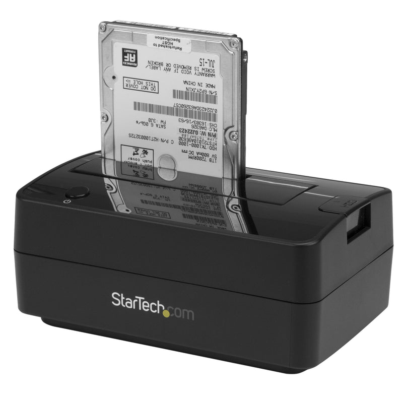StarTech.com Single Bay USB 3.1 / eSATA to SATA Hard Drive Docking Station, USB 3.1 (10 Gbps) Hard Drive Dock, External 2.5/3.5" SATA III HDD/SSD Top-Loading Hard Drive Bay (SDOCKU313E),Black 2.5/3.5" SATA Drive USB 3.1 (10 Gbps)/eSATA