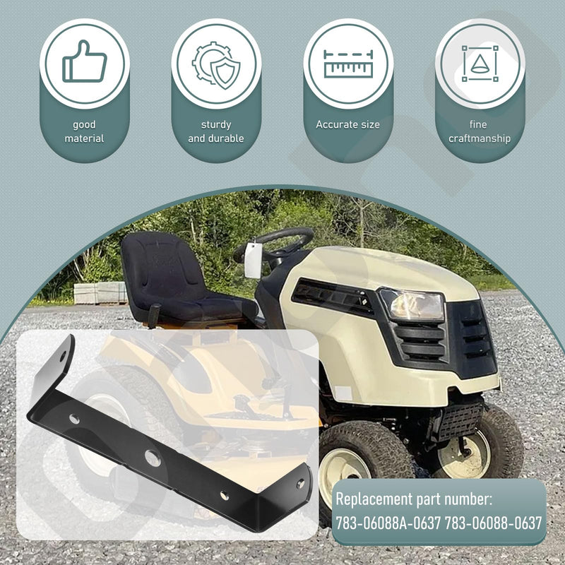 783-06088A-0637 Seat Pivot Bracket - by Ohoho - Compatible with Cub Cadet 783-06088-0637 GT-1054, GTX-1054, LGT-1050, LGT-1054, LGTX-1050, LGTX-1054, LTX-1040 Black