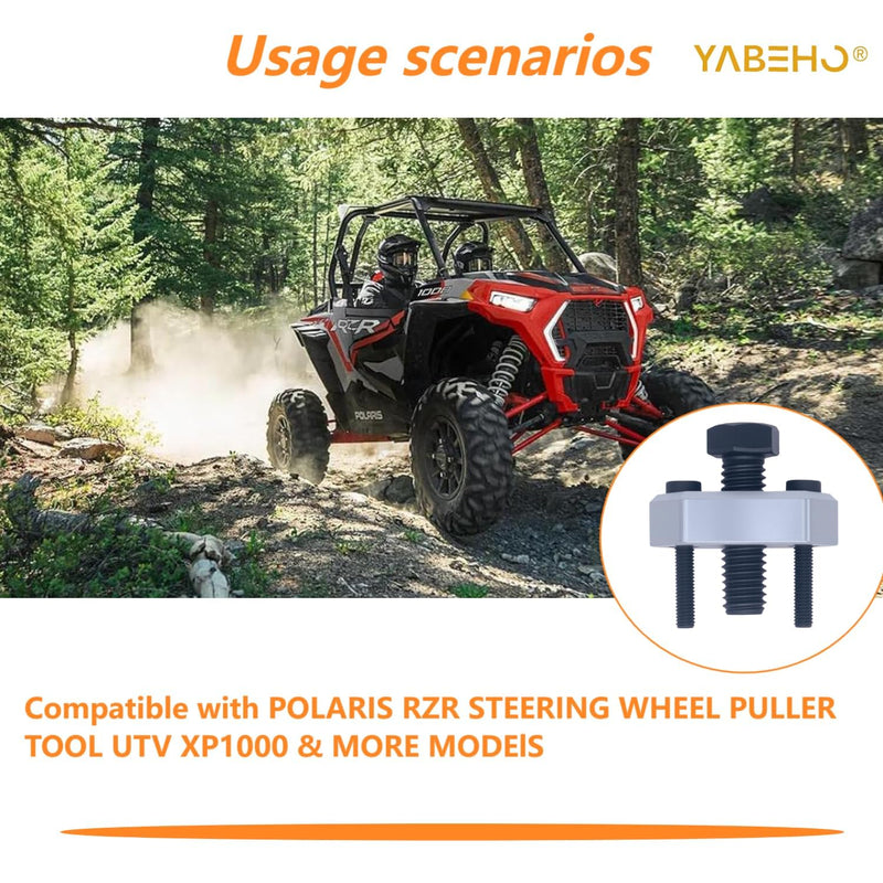 Steering Wheel Puller Tool Compatible with Polaris RZR XP/XP4 1000 2014-2025/RZR 900 Trail 2015-2020/RZR & More Models