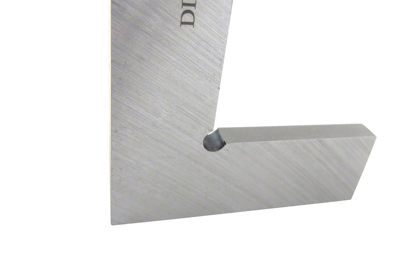 Kinex 4033-02-020 8 Inches Tall x 5.25 Inches Wide Flat Solid Machinist Square DIN 875/0 Square to w/in 0.0003 Inches
