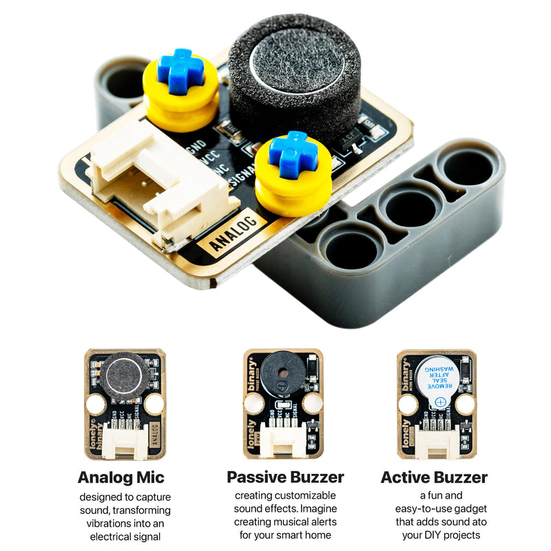 TinkerBlock UNO R3 Starter Kit with 12 Plug-in Sensor Modules, ATmega328P, Extension Board, Compatible with Arduino IDE, STEM & Electronics Learning-No Wiring Needed- Video Tutorials Uno R3 Starter Kit –12 Sensor Modules