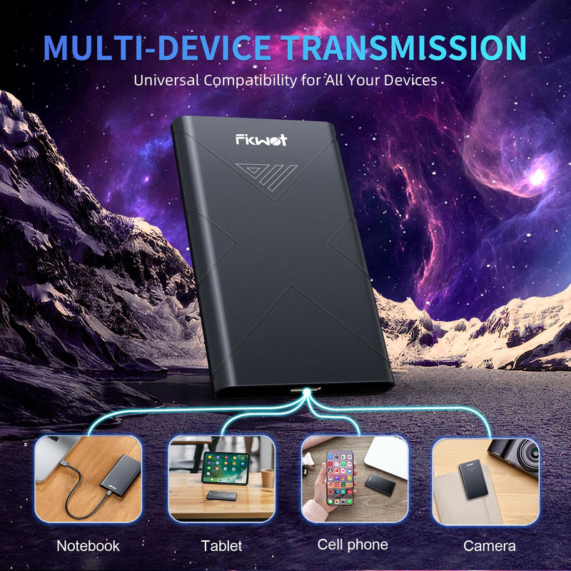 1TB External SSD, Portable SSD, Up to 2000MB/s, USB 3.2 Gen2x2 External Solid State Drives, Compatible with Smart TV, PS5/PS4(Pro), iPhone 15/16, Xbox, Mac & Windows and Other Devices(FP80) FP80 1TB