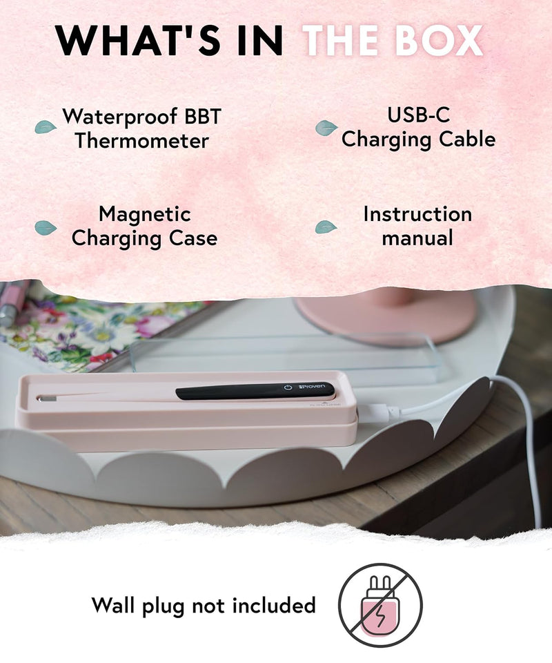  [AUSTRALIA] - Boncare Rechargeable Digital Basal Thermometer for Adults, Kids & Baby | Ovulation & Body Temperature, Underarm Use Only, Fast Accurate Reading