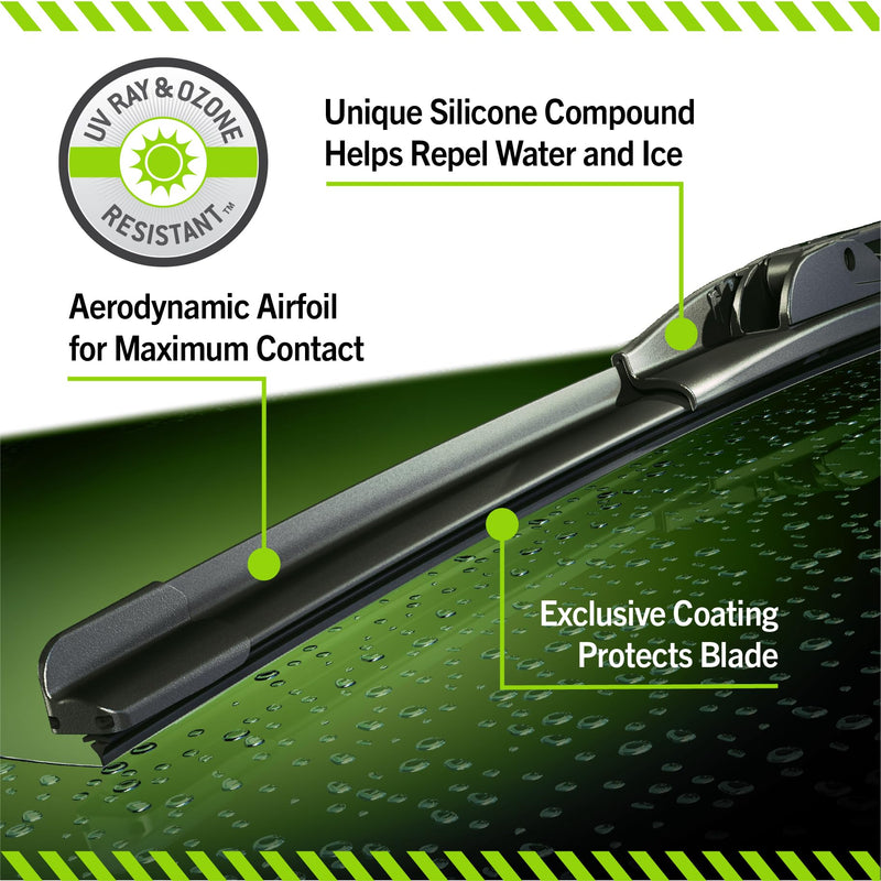 TRICO Silicone Ceramic™ (90-2618) 26 & 18 Inch Pack of 2 Automotive Replacement Windshield Wiper Blades, Ceramic Coated Silicone Super Premium Beam Blade for Select Vehicle Models 26" + 18" Pair Pack