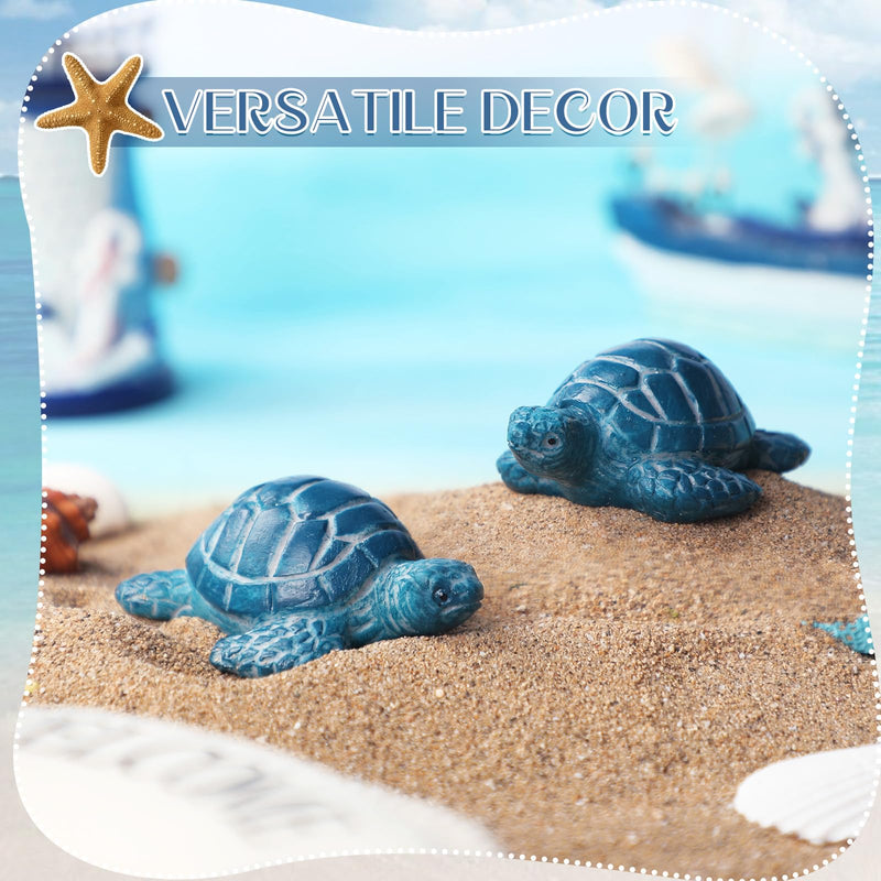 Wonderjune 2 Pack Toilet Bolt Caps Decorative Sea Turtles Toilet Bolt Screw Covers Ceramic Cute Bathroom Decor Fun Themed Gadgets Bathroom Replacement Parts(Classic,Blue) Classic Blue