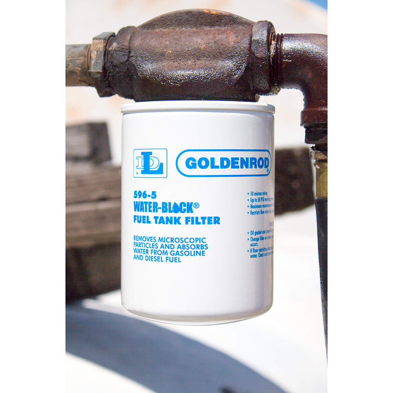 GOLDENROD (596-5) Fuel Tank Filter Replacement Water-Block Canister No Size