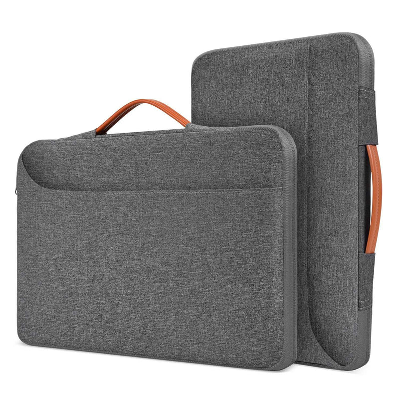 15 inch MacBook Sleeve Case, Padded Protective Travel Carrying Cover for 2024 2023 MacBook Air 15 in M3 M2 Chip A3114 A2941 Water-Resistant Laptop Accessories Bag, Gray 15 inch for MacBook Air Space Gray