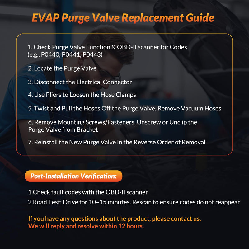 Vapor Canister Purge Valve Solenoid EVAP Compatible for Chevy Equinox, Camaro, Colorado, Traverse, Impala Volt & GMC Acadia, Terrain, Canyon & Buick Enclave, LaCrosse 12610560 12690512