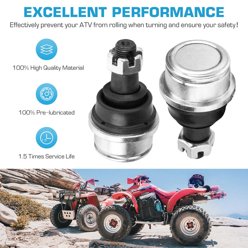 Upper Lower Ball Joints Fit for Honda Rancher 350 400 420, Foreman Rubicon 450 500 520, Rincon 650 680 for 51355-HN0-A01 51355-HP5-601 51375-HP5-601 1 PCS
