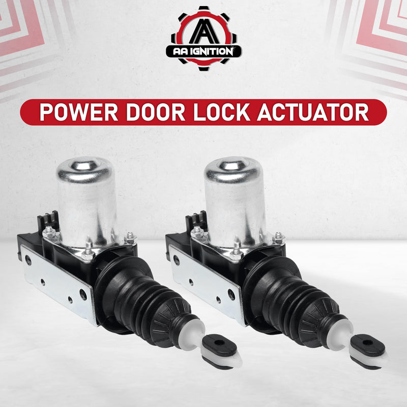 Power Door Lock Actuator Set of 2 Replacement by AA Ignition - Compatible with Chevy, GMC, Buick, Pontiac, Oldsmobile Vehicles & More - 1985-2005 - Replaces 22020256, 22062740, 22071947, 746-014 22020256 - 2 Pack