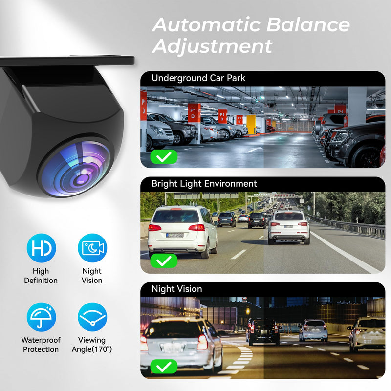 AHD 1080P Backup Camera for Car,170 Degree Wide Angle Rearview Reversing IP69K Waterproof Camera,Clear Night Vision Reverse Rear View Camera for Car Vehicle SUV RV Parking | Quality 170° Wide Angle Rear View IP69K Waterproof Protection HD Night Vision ...