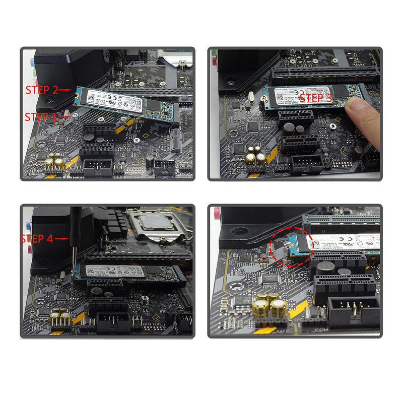 M.2 Screw Standoff,HFEIX SSD Mounting Kit with Screwdriver for Msi Motherboard or Gigabyte Board NVMe PCIe Driver Laptop Replace(9set) 9 set