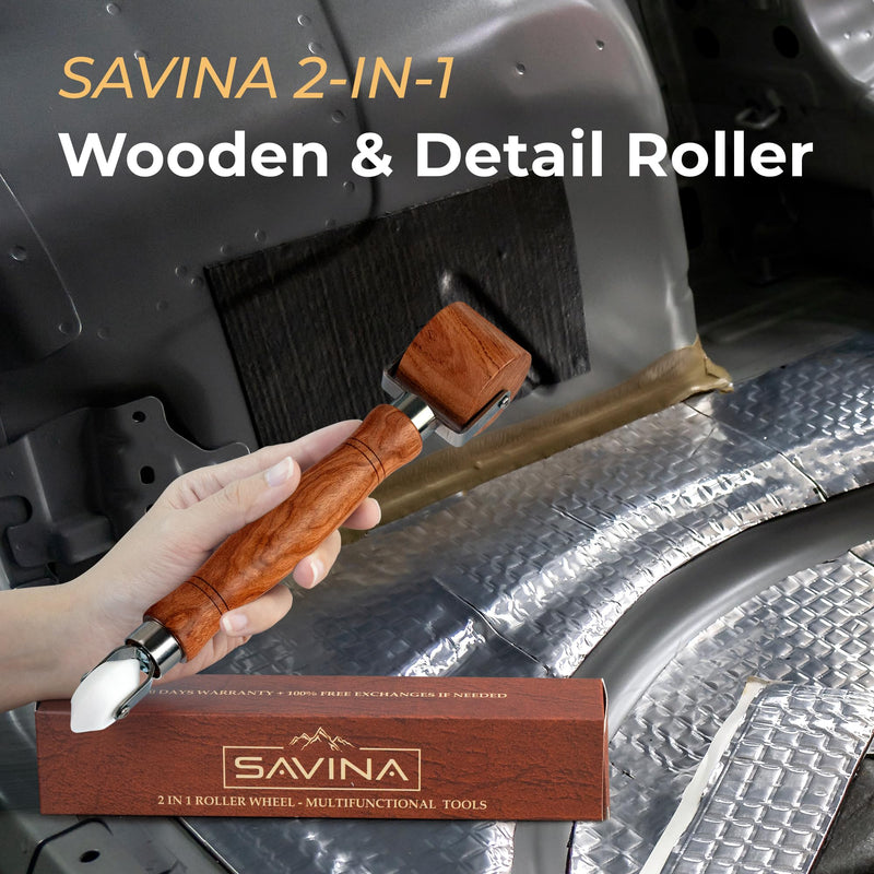 SAVINA Car Sound Deadening Roller - Roofing Wheel Tape Installation Tool, Multi-Purpose Craft, Roller Wheel Interior Accessories