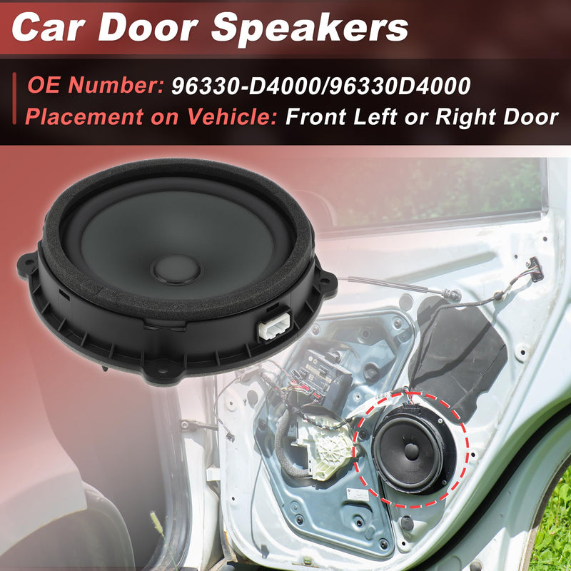 Motoforti 96330-D4000 Front Door Speaker Assembly for Kia Optima 2016-2020 7.9inch Midbass Car Audio Loudspeaker Left or Right Side Front Door Radio Coaxial Speakers 96330D4000
