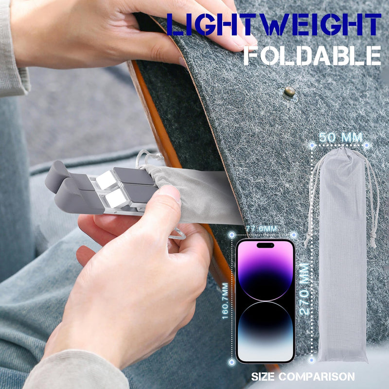 Adjustable Laptop Stand for Desk Aluminium Alloy Laptop Riser with 6-Angle Adjustment Foldable Computer Holder for 10-16" Laptop Silver-001