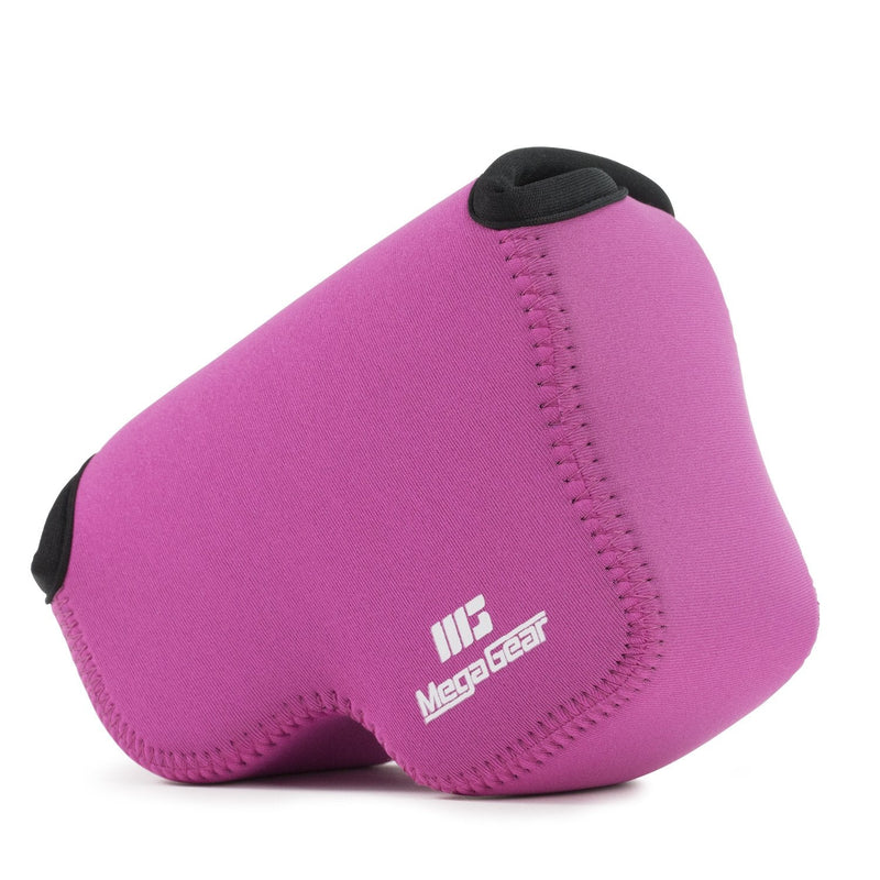 Megagear Nikon Coolpix L340 Ultra Light Neoprene Camera Case, with Carabiner - Hot Pink - MG787 One Size