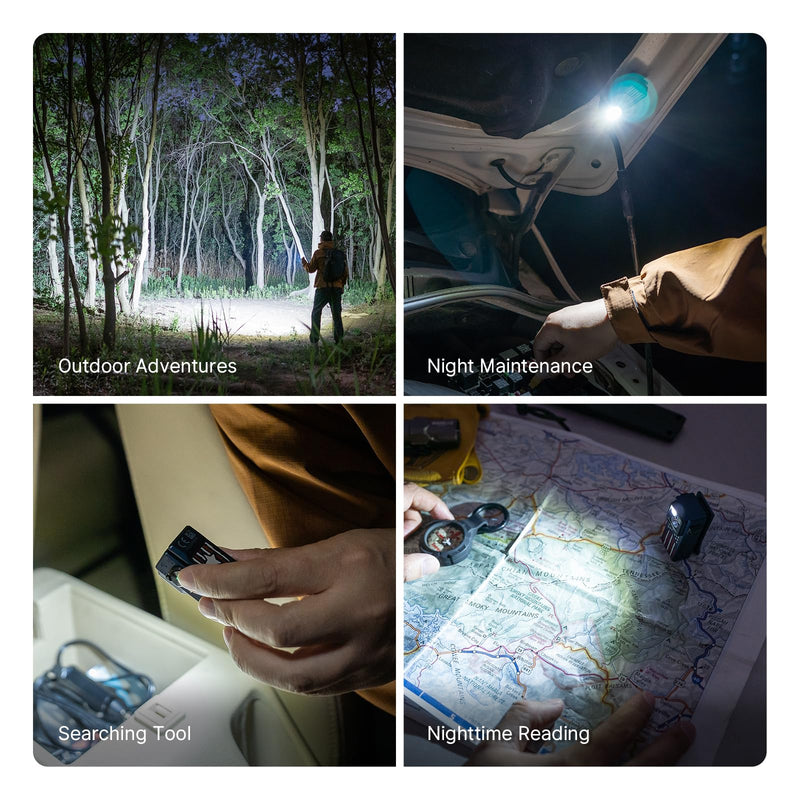 OLIGHT Oclip Ultra EDC Flashlight Clip-on Light, 530 Lumens Rechargeable with Type-C Charging, Combines Floodlight, Spotlight and UV, Triple Lights for Inspection and Work (Stars & Stripes Edition) Stars & Stripes Edition