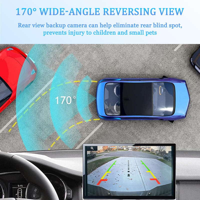 Backup Camera for 2010-2014 Ford F150, 2015-2020 Mustang, 15-19 Lincoln MKC | EL3Z-19G490-D BL3Z-19G490-B EL3T-19G490-AA Rear View Mirror Assist Camera Reverse Camera Replacement CL3Z-19G490-B 592-079