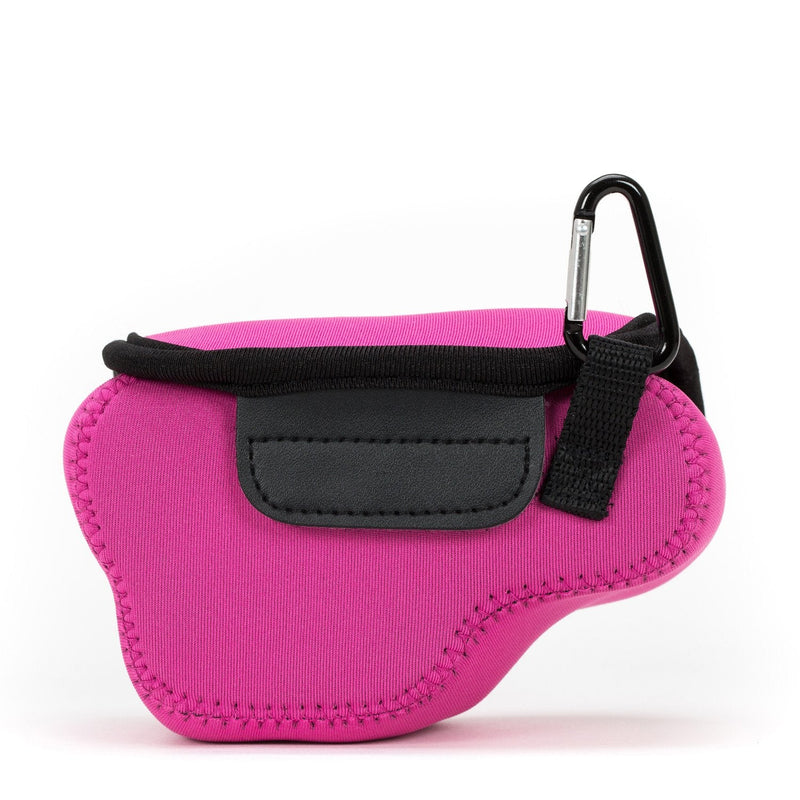 MegaGear MG073 Ultra Light Neoprene Camera Case compatible with Sony Alpha A5100, A5000 with 16-50mm Lens, NEX-5T, NEX-3N, NEX-5R - Hot Pink
