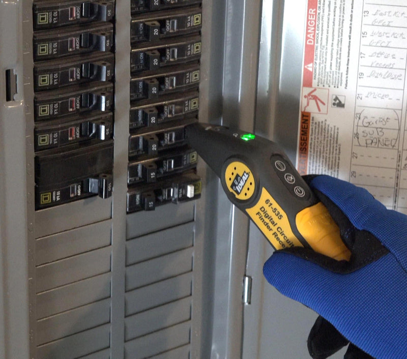 Ideal Electrical 61-535 Digital Circuit Breaker Finder with Digital Receiver and GFCI Circuit Tester