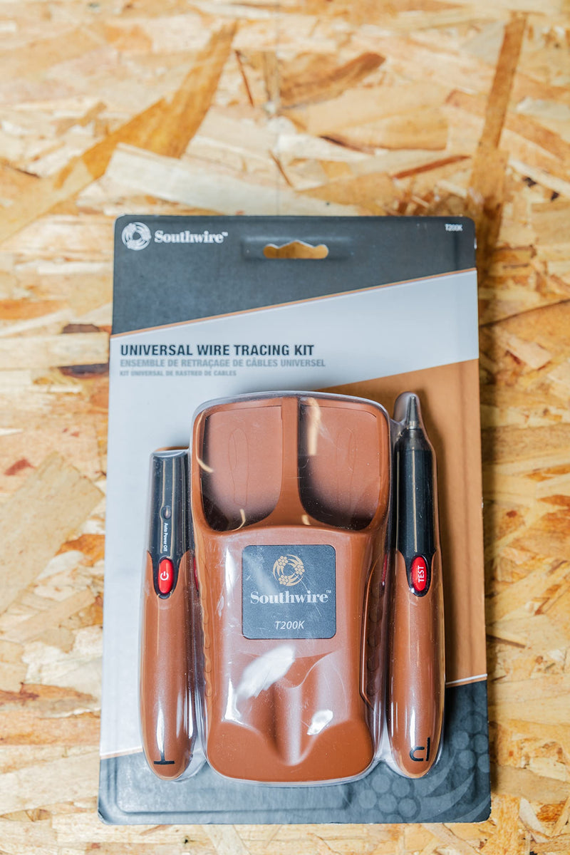 Southwire Contractor Tone Probe Kit - Fast Cable Tracing Behind Walls - On-Board Test Lead Storage - Flashlight - Signal Strength Indicator - Nylon Case