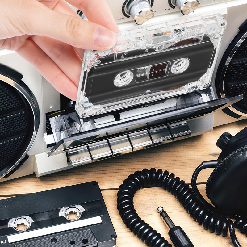 Garneck 10 Pcs 30 Minutes Blank Cassette Tape Audio Recording Time Tape Portable Cassette Players for DIY Retro Surprise Party Favor