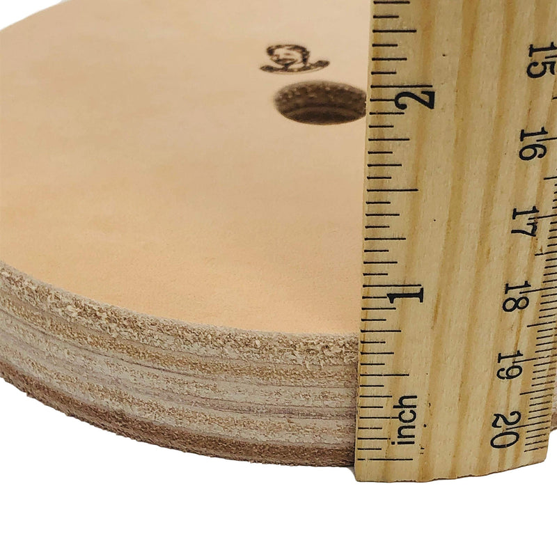 Leatherbeltman 6" (3/4" Width) Leather Honing Wheel - Fits 5/8" Arbor - Buffing Compound Included