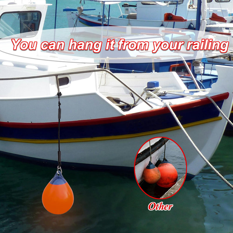 Bungee Boat Mooring Lines, 2FT,Bungee Cords with Hooks 1800LB Breaking Strength, for ATV, Boat and Pickup Truck BLACK