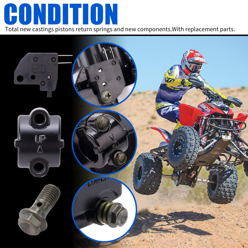 Replacement 7/8" Brake Master Cylinder Reservoir for Honda TRX TRX250 TRX300 350 400 450 Rincon CBR 750 Foreman 400 Rancher 400 500 Yamaha Kawasaki Suzuki Raptor