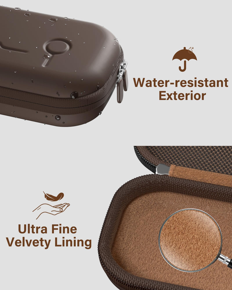 ProCase Stethoscope Case for 3M Littmann Classic III & Cardiology IV, Hard Protective Carrying Bag Fits MDF, ADC, Omron Stethoscopes, Medical Storage Organizer for Nurses & Nursing Students -Chocolate Chocolate