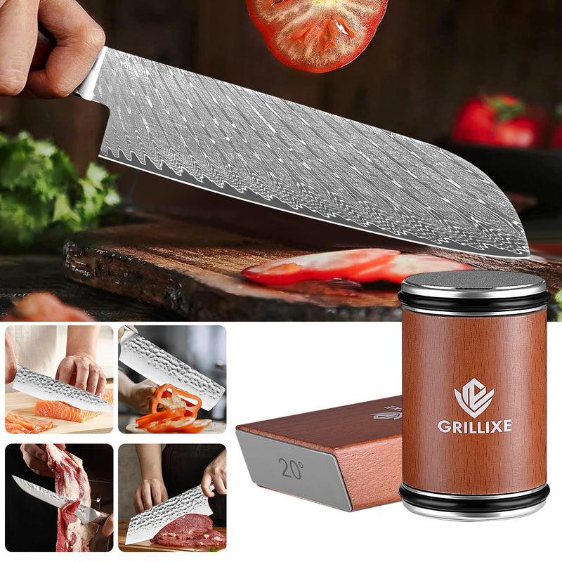 Ultimate Rolling Knife Sharpener Kit Premium Knife Sharpening Kit Includes 2 Extra Diamond & Ceramic Discs Magnetic Sharpening with 15° & 20° Angle Ideal for Knife Set Kitchen Knife Set