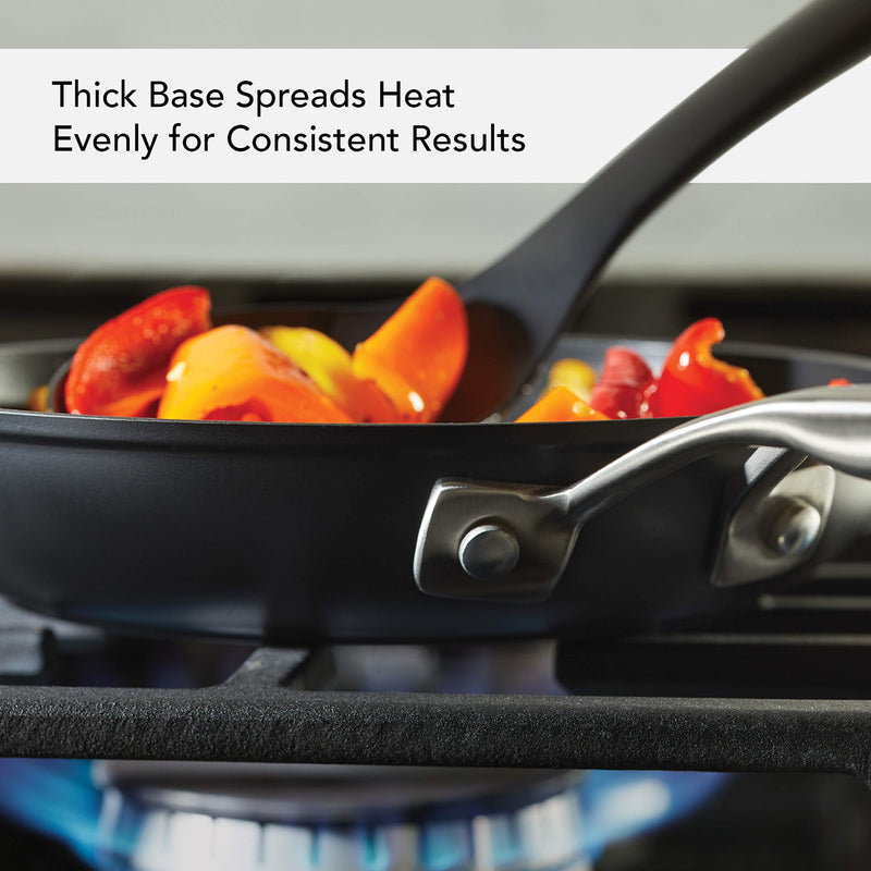 KitchenAid Hard-Anodized Induction Nonstick Frying Pan, 8.25-Inch, Matte Black Small Pan Skillet (8.25")