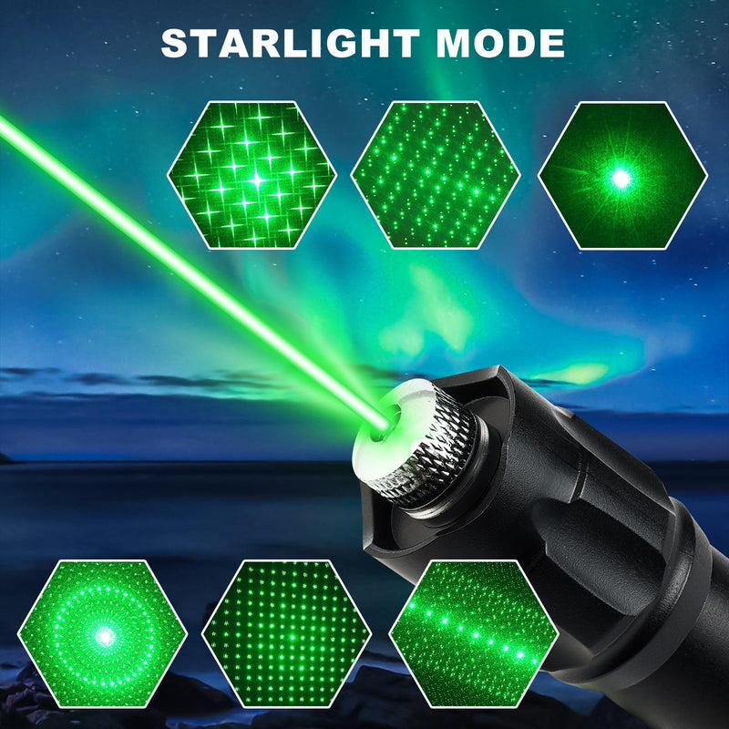 Green Laser Pointer High Power Laser Pointer,Rechargeable Tactical Laser Pointer, Long Range Flashlight