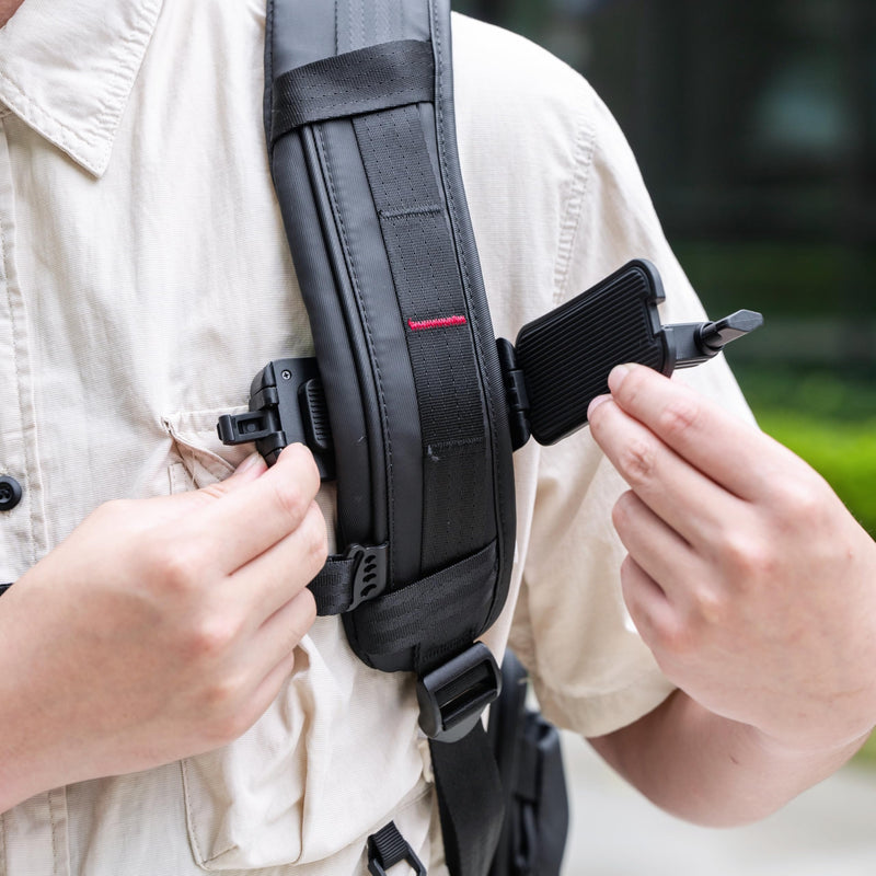 JJC Backpack Shoulder Strap Clip Mount for DJI Osmo Action 6 5 4,Anti-Slip | Ball Head 360° Rotation for Gopro 13 12 11 10 9,for Insta360 Ace/Ace Pro 2,Filrmly Hold Action Cameras on Shoulder Strap Black - for Action Cams