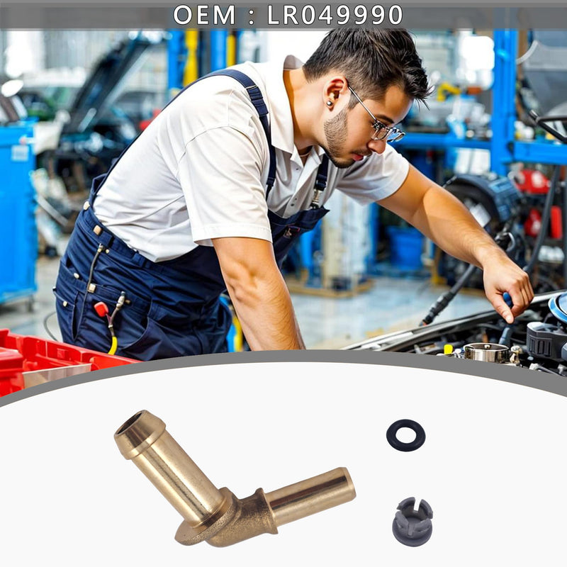 LR049990 Thermostat Water Outlet Hose Connector Kit Compatible with Jaguar Land Rover Range Rover 2010-2022 Range Rover Sport 2010-2022 Discovery 4 2010-2022 Range Rover Velar 2018-2020