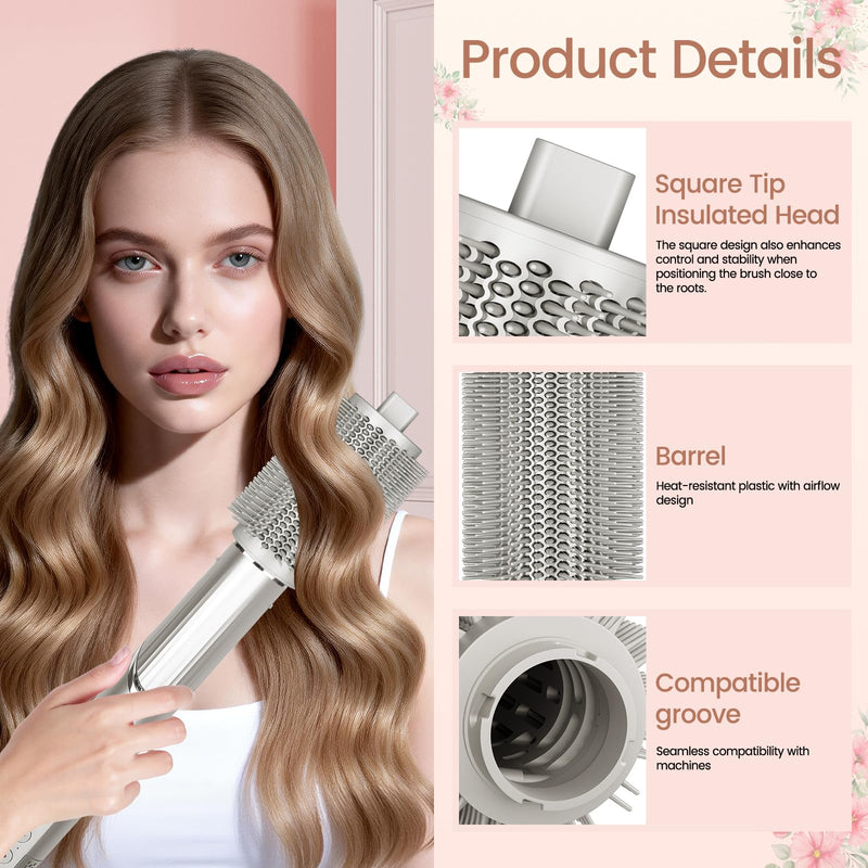 New Large Round Volumizing Brush for Shark Flex Style Attachments | 3-Inch Big Round Brush Compatible With Shark FlexStyle HD400 Series, Full Volume Curling & Smooth Blowout Styling Tool