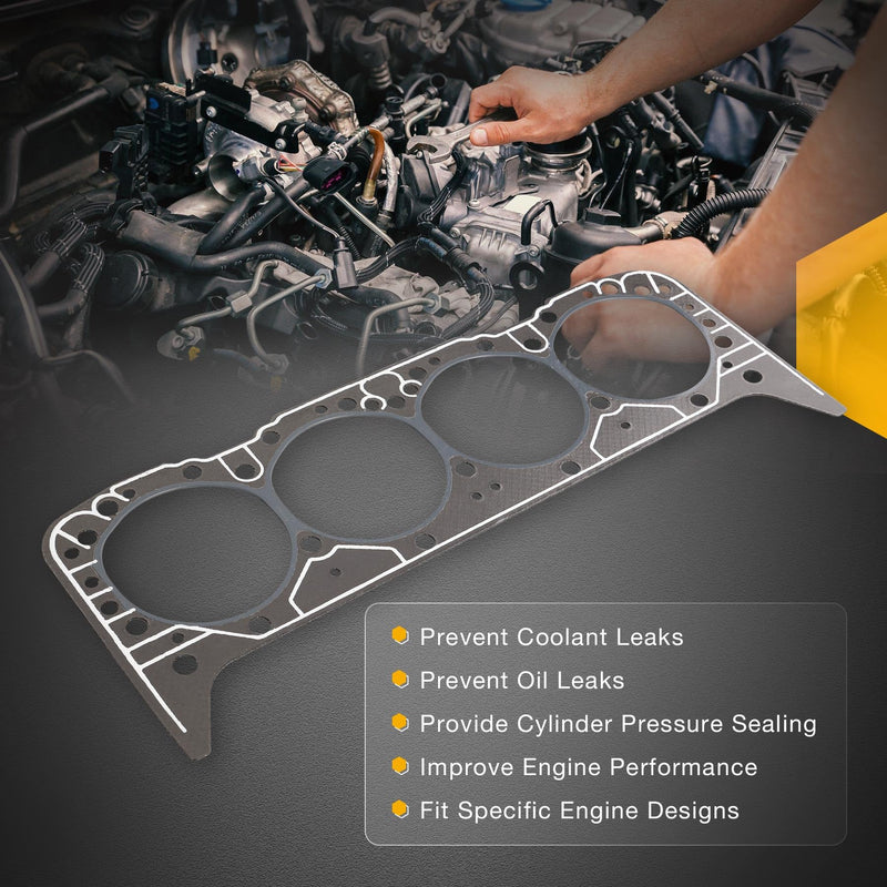 5.7 Cylinder Head Gasket, Compatible with Gen 1 Gen 2 SBC Engines 350 355 383 406, Replaces# 1003 14011034 7113