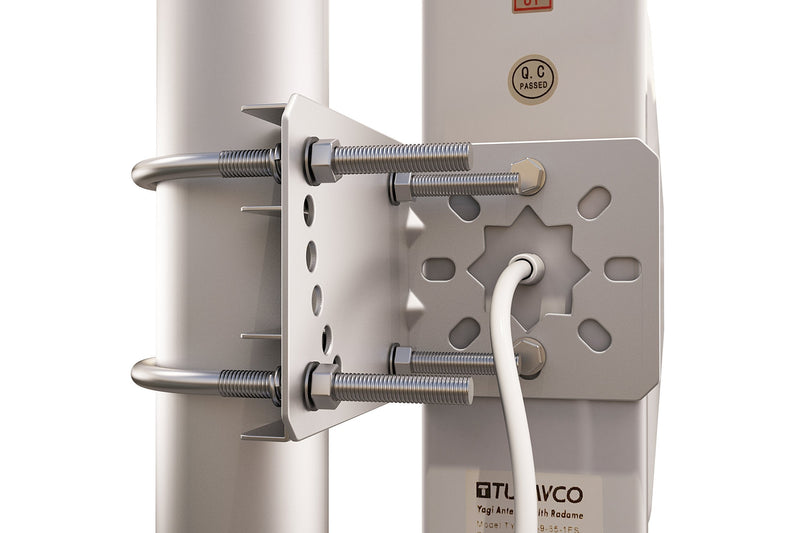 Yagi Directional Antenna 3G/4G/LTE 9dBi 806MHz-960MHz and 1.7-2.5GHz 2FT Cable w/ 2FT SMA Male Cable to TS-9 Adapter - Cell Phone Signal Log Periodic Cellular - Tupavco TP514