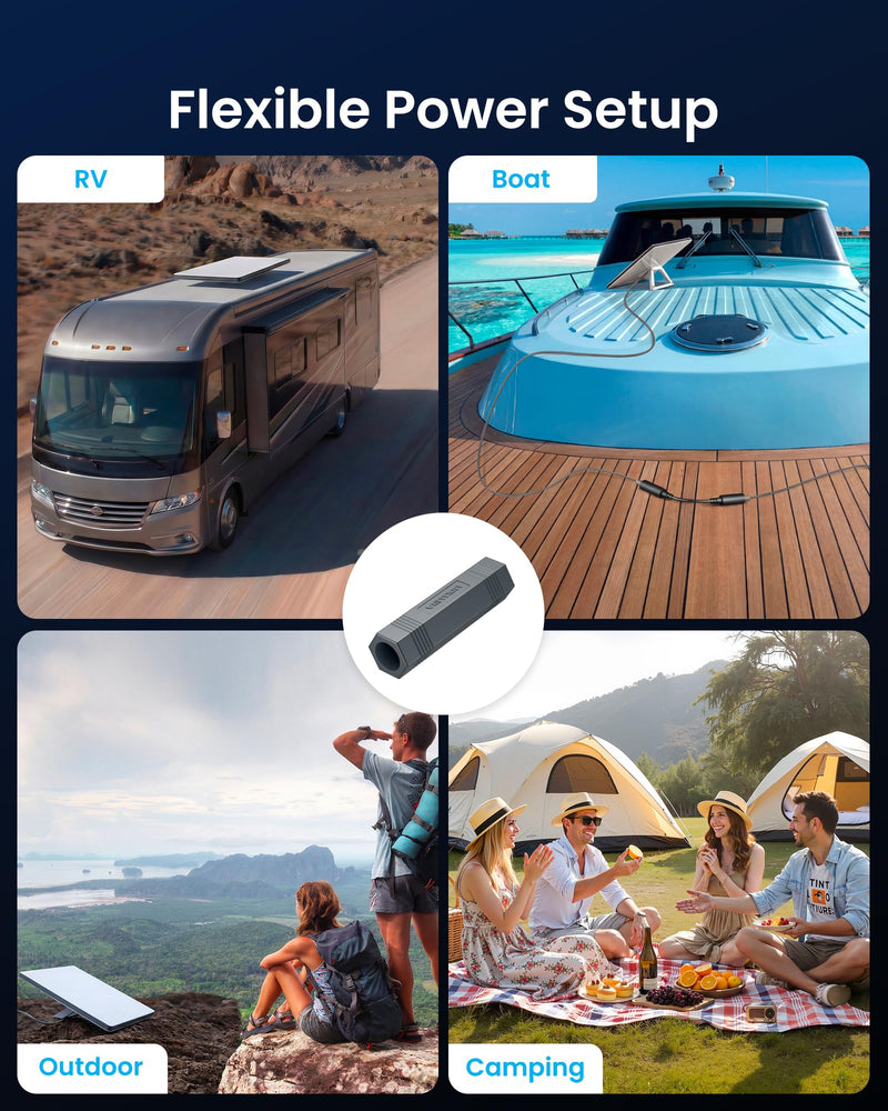 VENTION Starlink Mini Power Cable Coupler DC to DC 5.5mm IP68 Waterproofing | All-weather Adaptability, Plug and Play, Starlink DC Power Cable Starlink Mini Accessories