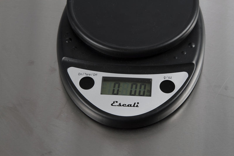 Escali Primo NSF Listed Digital Scale, 11 lb/5 kg, Black (SCDGP11BK)