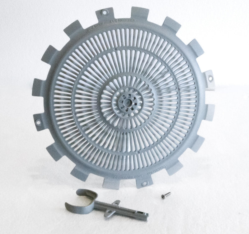 Basement Stairwell Drain Cover Resists Debris and Leaves from Clogging Drains Includes the Patented Stay in Place Stem