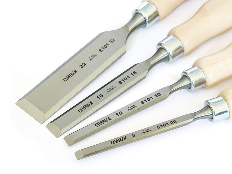 Narex Chisel Set 4 Pieces (8/10/16/32)
