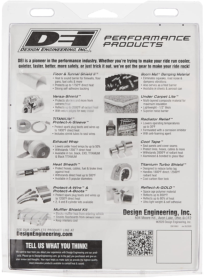 Design Engineering 010402 Versa-Shield 7" x 24" Starter Heat Shield Wrap