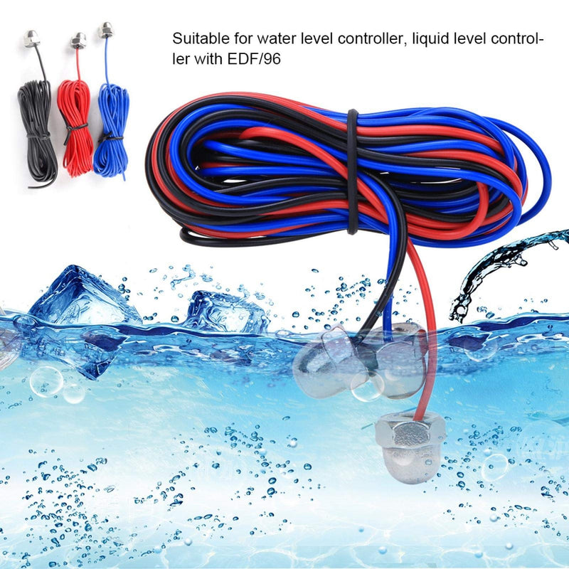 Water Float Switch, Liquid Level Transmitter High Sensitivity Automatic Liquid Level Probe Small Size Liquid Level Probe Sensor for Water Level Controller