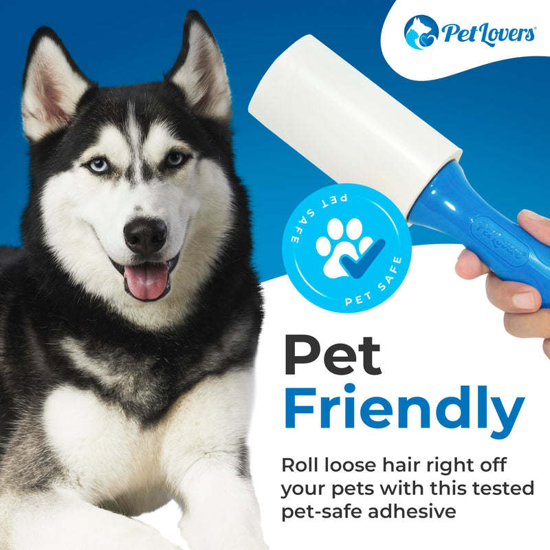 PetLovers Lint Rollers for Pet Hair Extra Sticky 420 Sheets - Lint Remover for Clothes 6 Pack