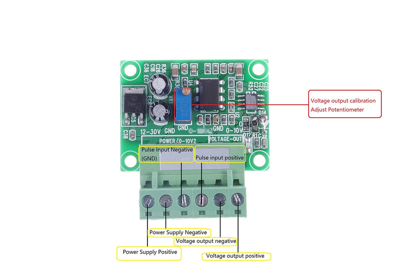 Frequency to Voltage Conversion Module 0-200Hz to 0-5V F/V Conversion Module Digital to Analog Converter Module