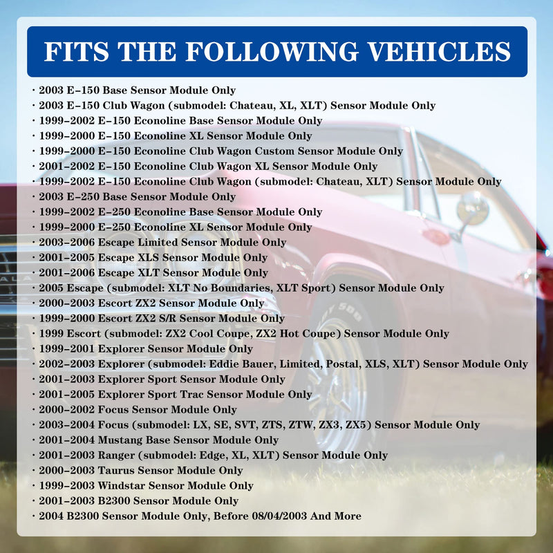 Mass Air Flow Sensor Meter MAF Compatible with 03-04 Ford Focus; 03-04 Escort; 01-04 Escape; 01-03 Ranger; 99-03 Windstar; 01-04 E150; 99-05 Explorer; 01-04 E250 Van & More Replace OE 86-50011
