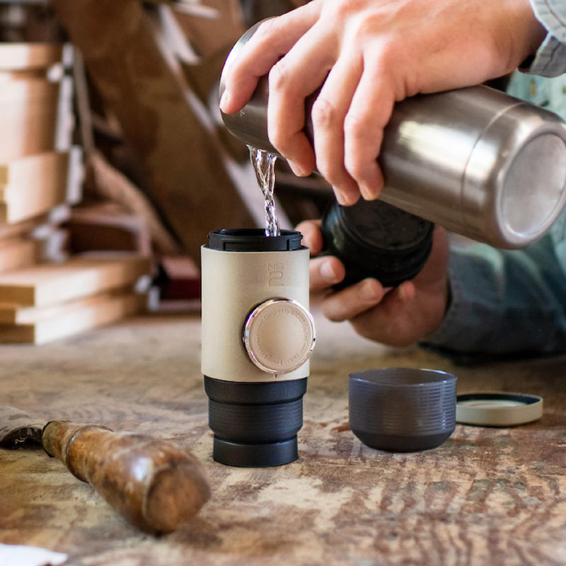 WACACO Minipresso NS2, Portable Espresso Maker Compatible with NS Original Capsules and Compatibles, Manually Operated, 18 Bar Small Handheld Coffee Machine for Travel, Camping