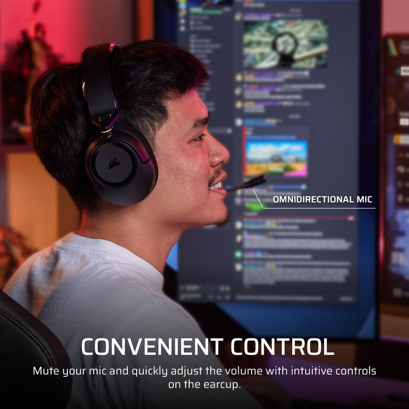 Corsair HS35 v3 Wired Gaming Headset with Mic – Carbon | PC/PS5/PS4/Switch/Xbox/Mac, Lightweight Comfort, 3.5mm